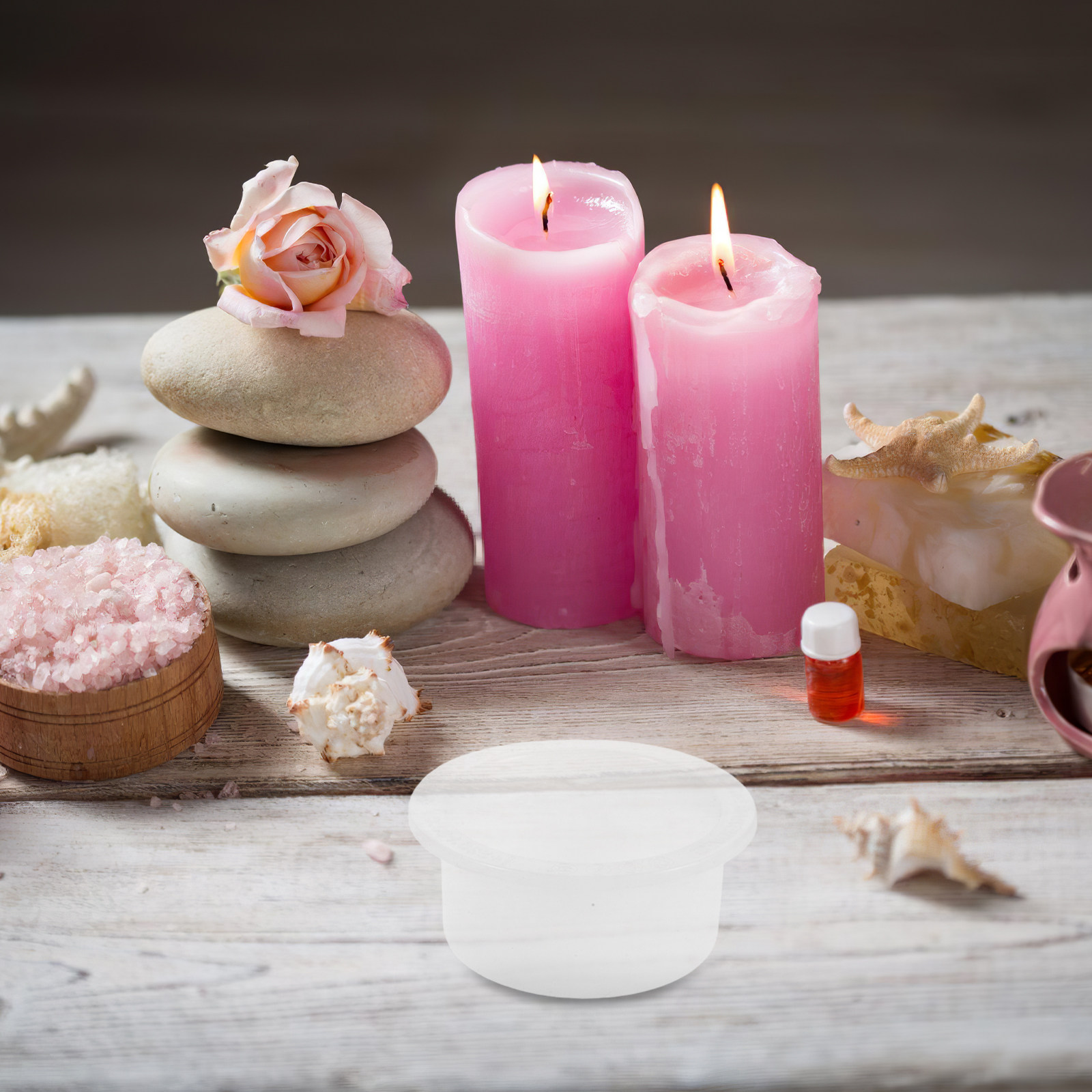 Wax Melt Burner - 2Pcs Compact Silicone Aromatherapy Tray Set