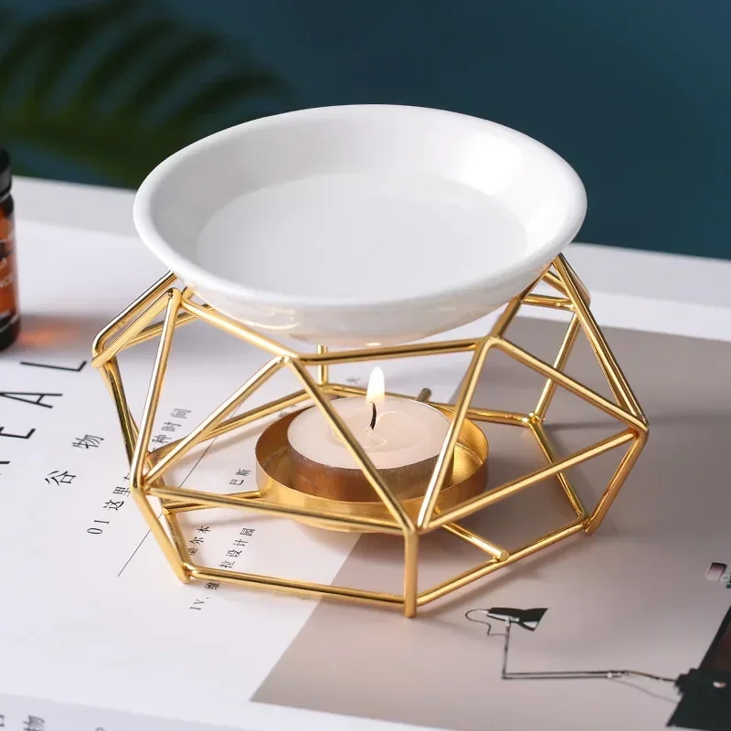 Wax Melt Burner - 1pcs Romantic Ceramic Tealight Candle Holder