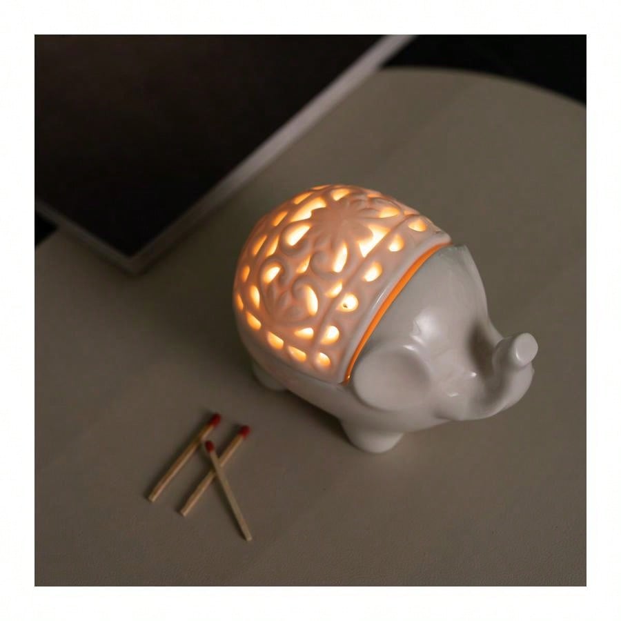 Cute Elephant Ceramic Aroma Bu - Wax Melt Burner 评论和价格