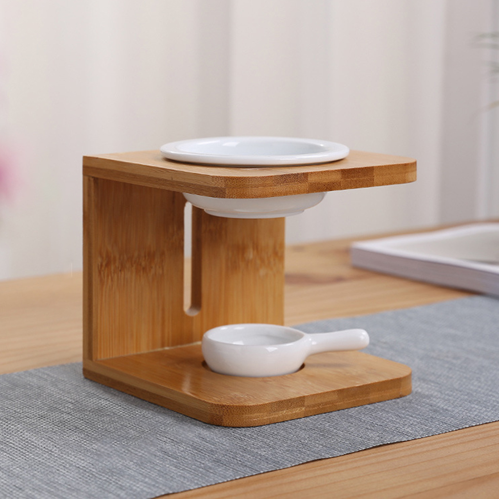 Wooden Essential Oil Burner wi - Wax Melt Burner 评论和价格