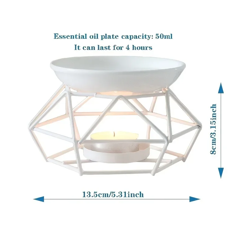 1pcs Romantic Ceramic Tealight - Wax Melt Burner 评论和价格